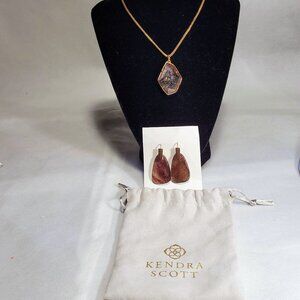 Kendra Scott Necklace and Earring set.